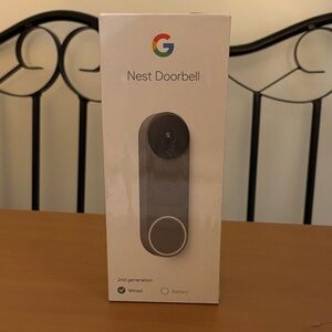 google Nest Doorbell - White Packaging with Gray Device Image